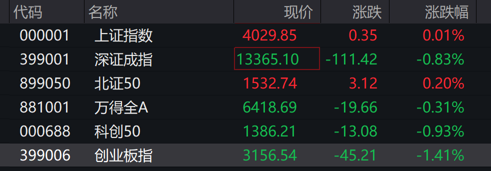 AH股午盘收跌	，沪指微跌0.16%，创业板跌超1%，算力硬件产业链领跌	，科指跌超2%，创新药逆势上涨 - 图片2